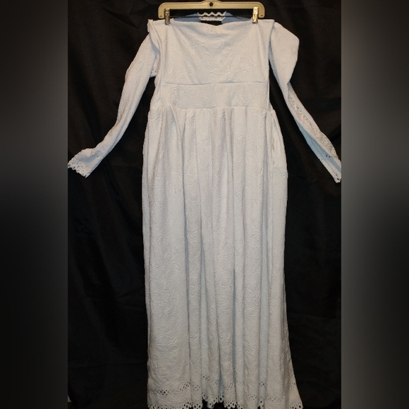 VTG Off The Shoulder wedding dress - Picture 7 of 13